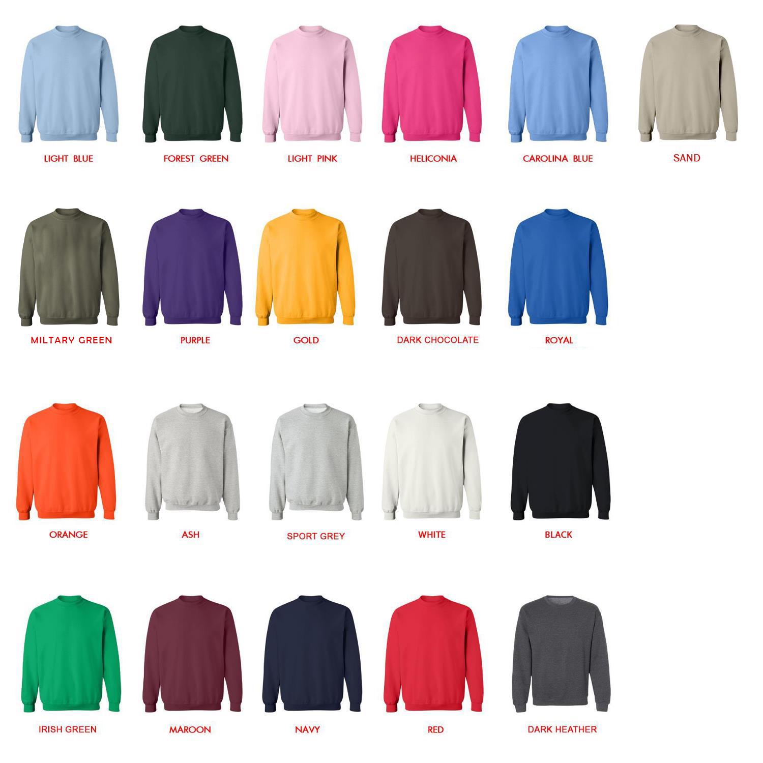 sweatshirt color chart - Kimi ni Todoke Store